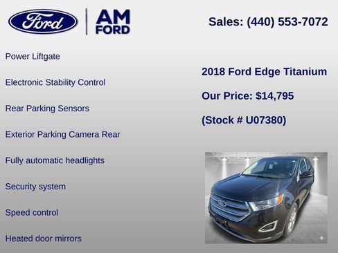 Certified 2018 Ford Edge Titanium AWD/4WD image 12