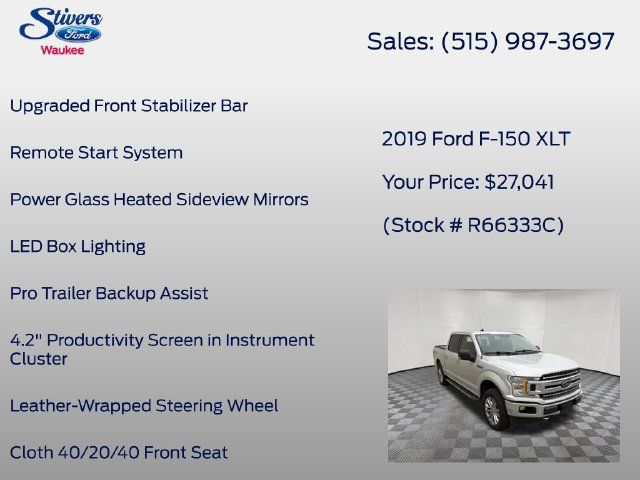 Used 2019 Ford F150 XLT w/ Equipment Group 302A Luxury AWD/4WD image 31