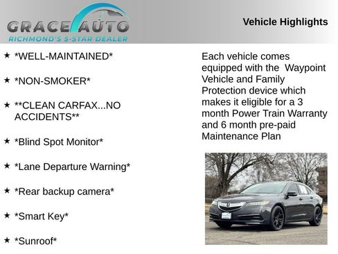 Used 2015 Acura TLX V6 w/ Technology Package image 2