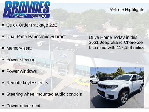 Used 2021 Jeep Grand Cherokee L Limited AWD/4WD image 5