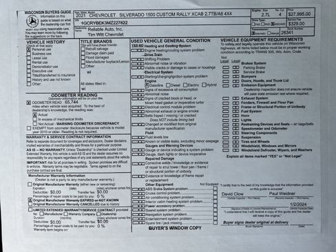 Used 2021 Chevrolet Silverado 1500 Custom image 10