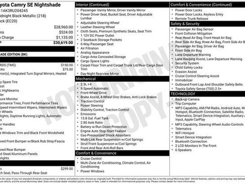 Used 2024 Toyota Camry SE image 2