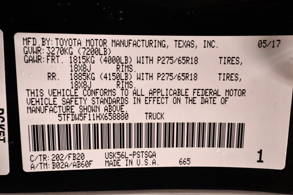 Used 2017 Toyota Tundra SR5 w/ TRD Off Road Package AWD/4WD image 46