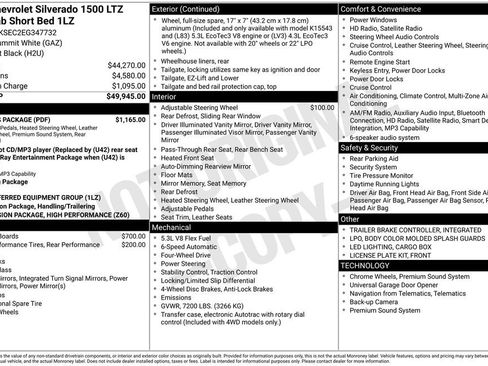 Certified 2014 Chevrolet Silverado 1500 LTZ w/ LTZ Plus Package AWD/4WD image 5