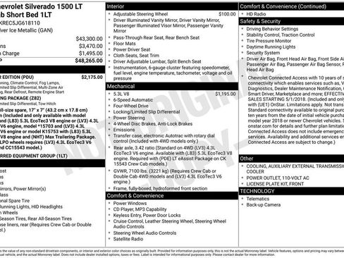 Used 2018 Chevrolet Silverado 1500 LT w/ All Star Edition image 2