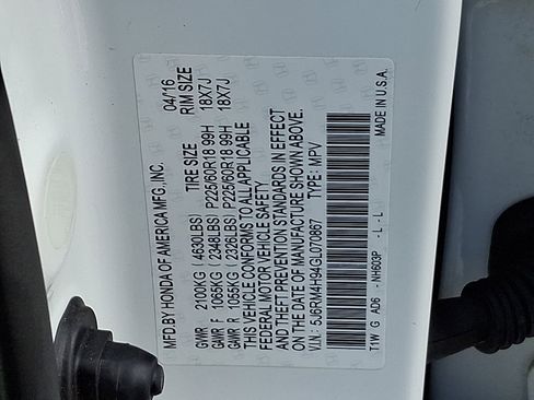 Used 2016 Honda CR-V Touring image 26