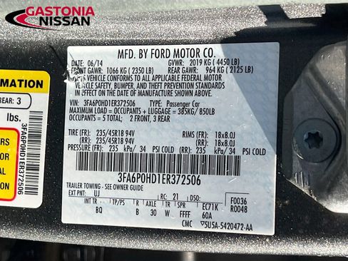 Used 2014 Ford Fusion SE w/ Equipment Group 202A FWD image 41