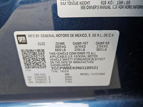 Used 2022 Chevrolet Silverado 1500 Custom w/ Safety Confidence Package RWD image 20