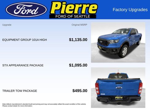 Used 2021 Ford Ranger XL w/ Equipment Group 101A High image 13