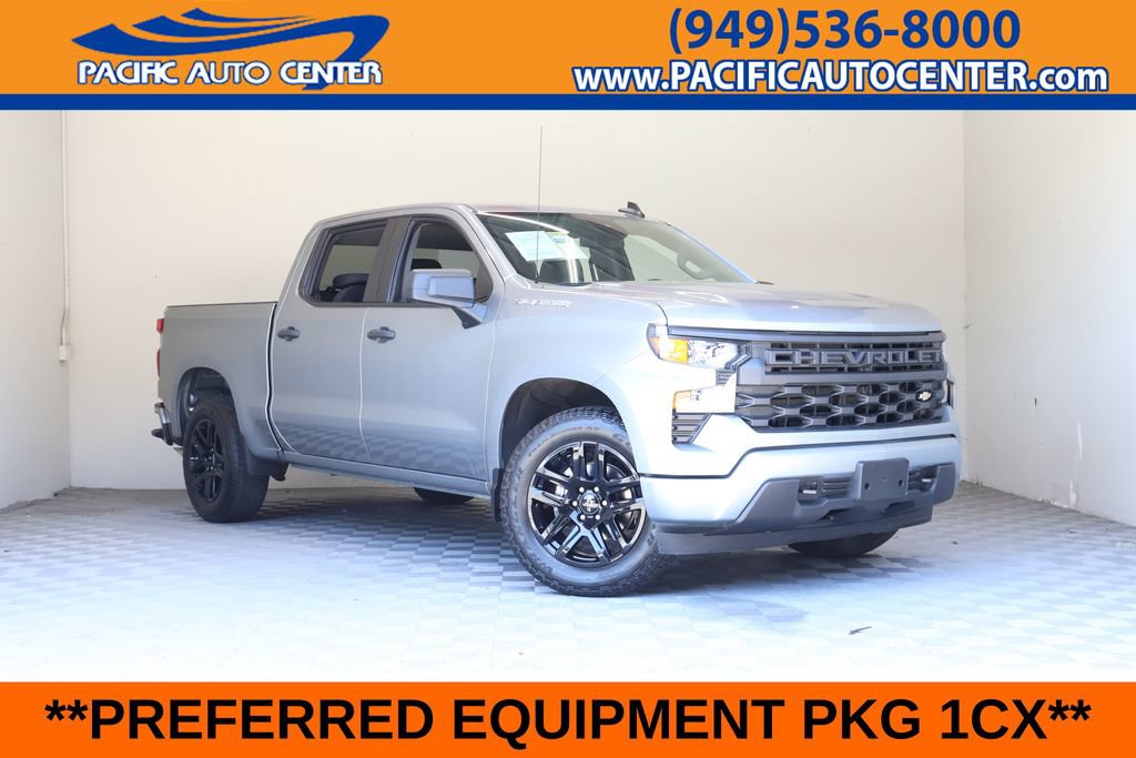 Used 2025 Chevrolet Silverado 1500 Custom w/ Turbomax Blackout Package RWD image 1
