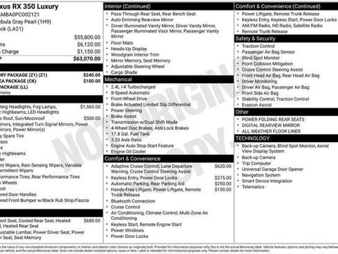 Used 2023 Lexus RX 350 FWD w/ Accessory Package (Z1) image 2