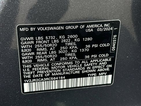 Used 2024 Volkswagen Atlas SE FWD image 29