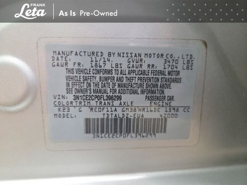 Used 2015 Nissan Versa Note SV w/ SV Convenience Package FWD image 26