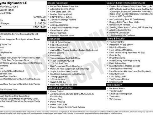 Used 2023 Toyota Highlander LE image 28