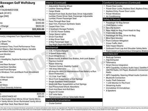 Used 2017 Volkswagen Golf Wolfsburg Edition FWD image 16