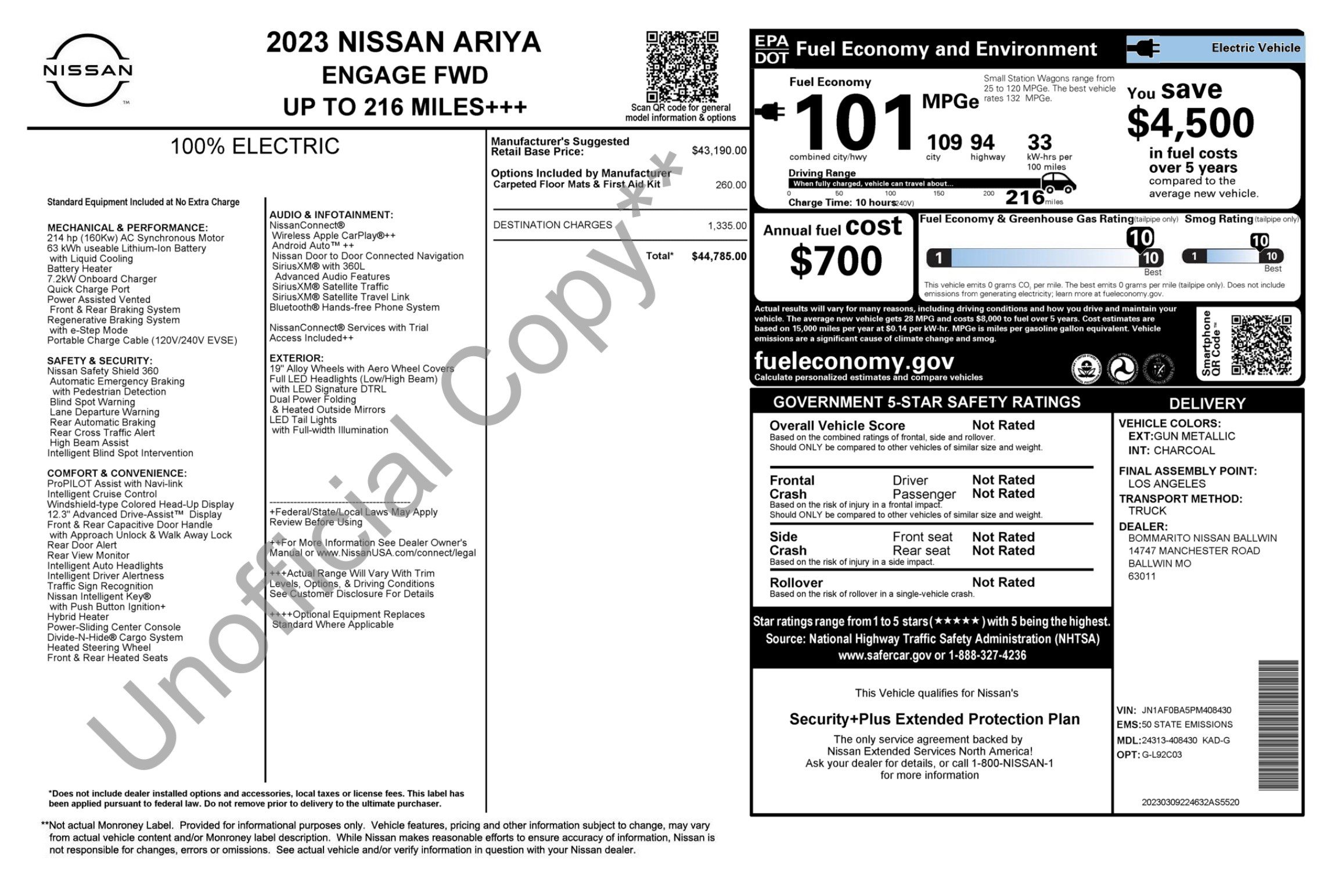 Used 2023 Nissan Ariya FWD image 3
