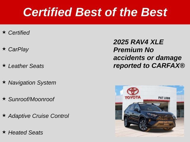 Certified 2025 Toyota RAV4 XLE Premium w/ Weather Package FWD image 39