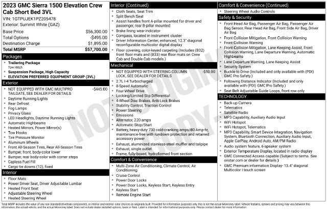 Certified 2023 GMC Sierra 1500 Elevation AWD/4WD image 48