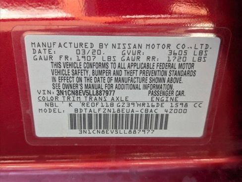 Used 2020 Nissan Versa SV w/ Trunk Package FWD image 22