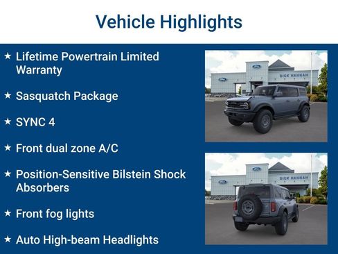 New 2025 Ford Bronco Outer Banks w/ Sasquatch Package image 3