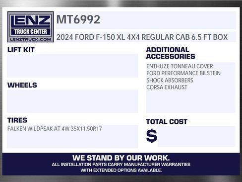 Used 2024 Ford F150 XL w/ Equipment Group 103A High AWD/4WD image 2