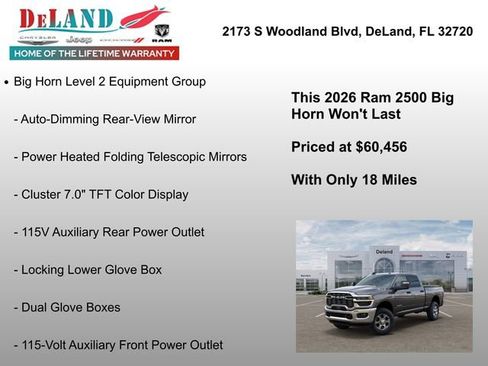 New 2026 RAM 2500 Big Horn AWD/4WD image 12