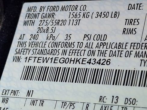 Used 2017 Ford F150 XLT w/ Equipment Group 302A Luxury image 26