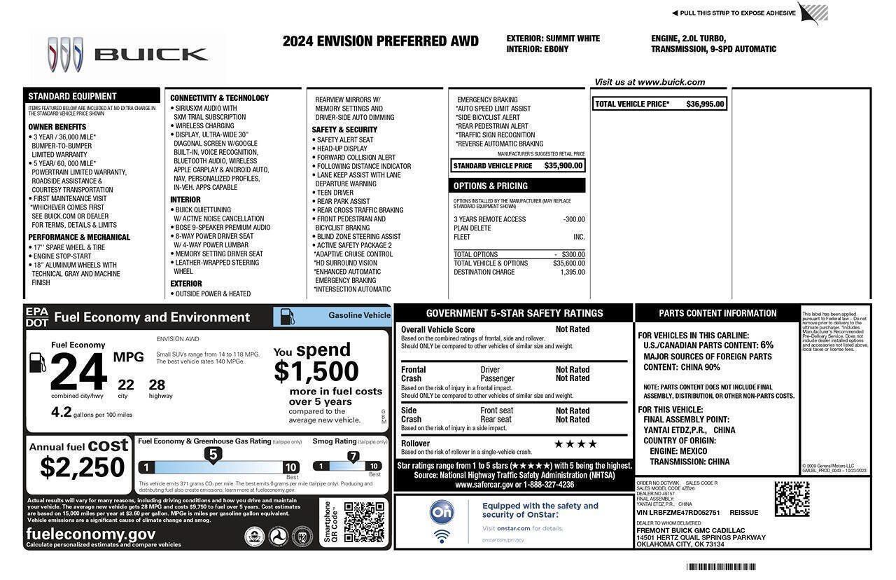 Used 2024 Buick Envision Preferred AWD/4WD image 2