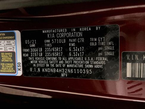 Used 2022 Kia Carnival LX w/ Paint Protection Package FWD image 36