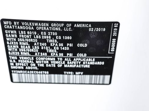 Used 2019 Volkswagen Atlas SEL AWD/4WD image 39