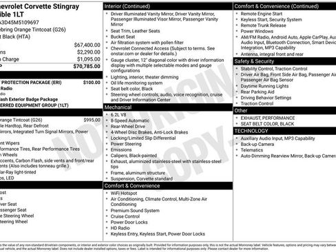 Used 2021 Chevrolet Corvette Stingray Convertible w/ Battery Protection Package RWD image 28