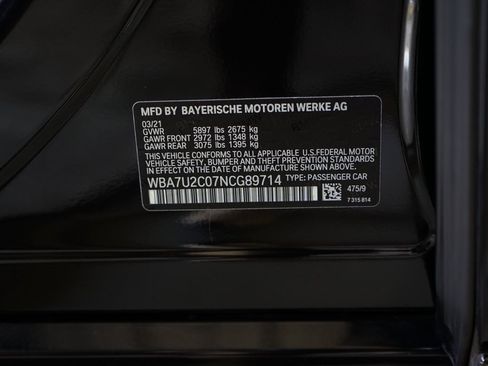 Used 2022 BMW 750i xDrive w/ Executive Package image 37