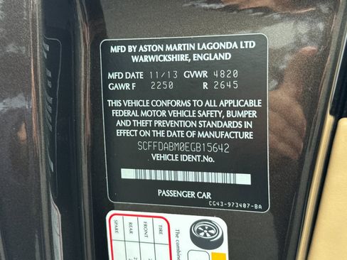 Used 2014 Aston Martin DB9 Volante image 20