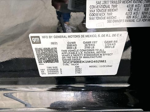 Used 2021 Chevrolet Silverado 1500 Custom RWD image 33