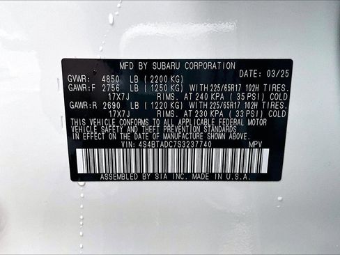 Used 2025 Subaru Outback Premium image 35