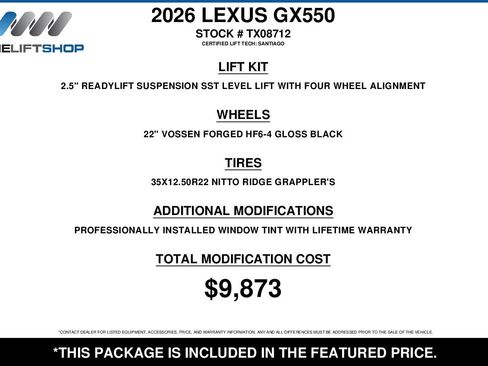 Used 2026 Lexus GX 550 w/ Cold Area Package AWD/4WD image 2