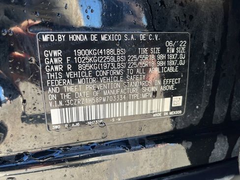 Certified 2023 Honda HR-V Sport image 11