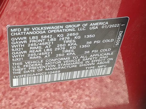 Used 2022 Volkswagen Atlas Cross Sport SEL Premium R-Line AWD/4WD image 26