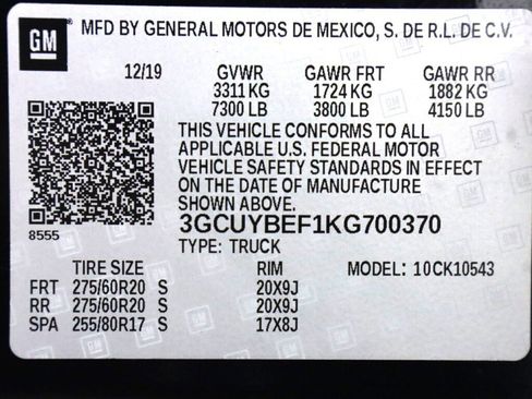 Used 2019 Chevrolet Silverado 1500 Custom w/ Custom Max Trailering Package image 43