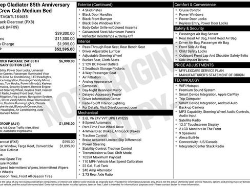 New 2026 Jeep Gladiator Mojave AWD/4WD image 6
