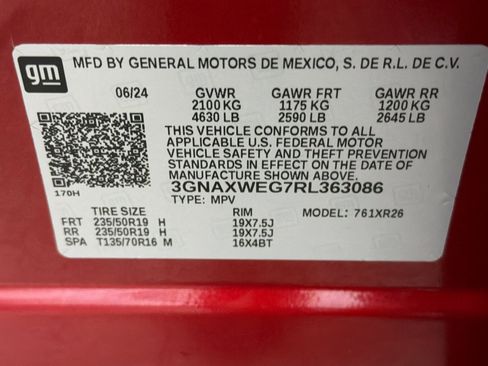 Used 2024 Chevrolet Equinox RS w/ RS Leather Package image 28