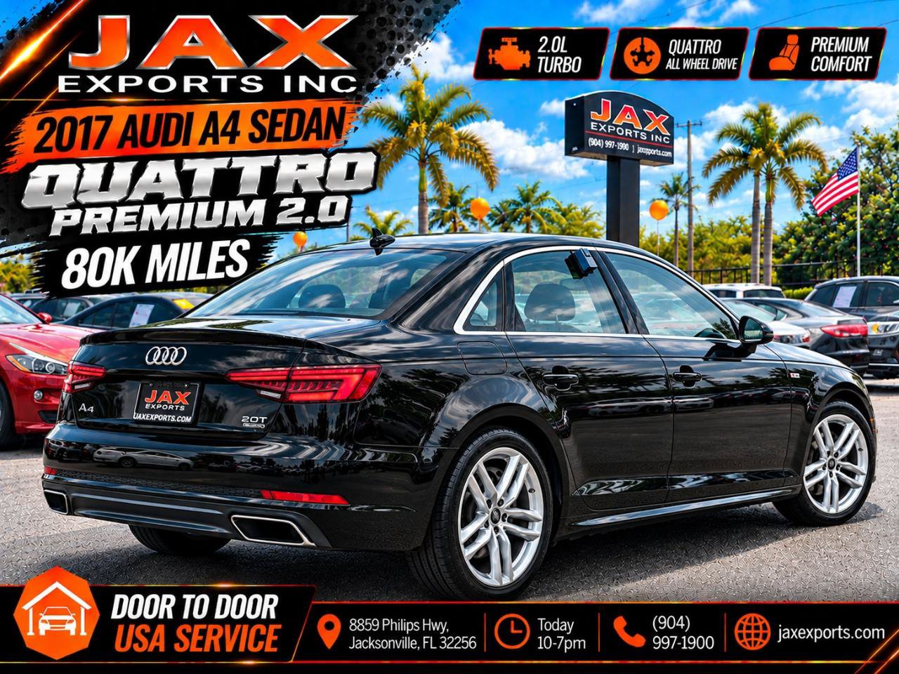 Used 2017 Audi A4 2.0T Premium w/ Convenience Package AWD/4WD image 2