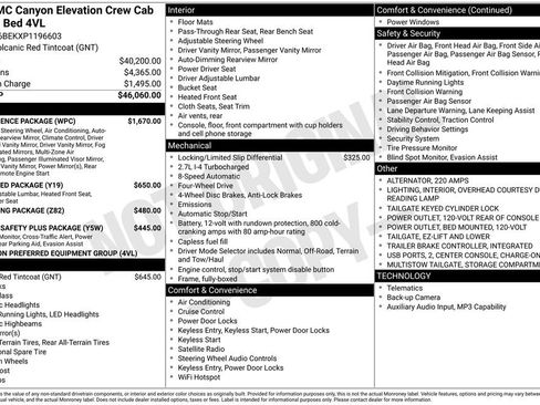 Used 2023 GMC Canyon Elevation w/ Convenience Package AWD/4WD image 5