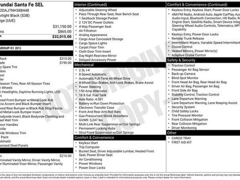 Used 2022 Hyundai Santa Fe SEL image 49