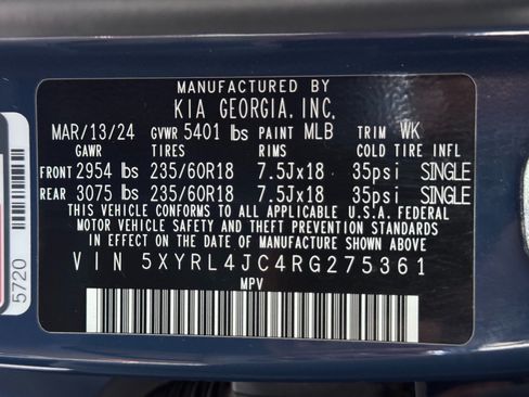 Used 2024 Kia Sorento S w/ Panoramic Sunroof Package FWD image 43
