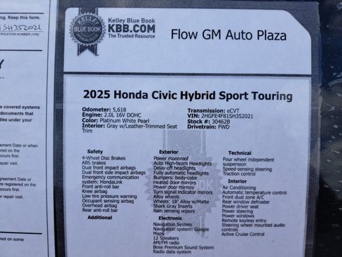 Used 2025 Honda Civic Sport Touring image 39