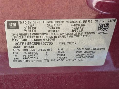 Used 2015 GMC Sierra 1500 SLE w/ Texas SLE Value Package RWD image 20