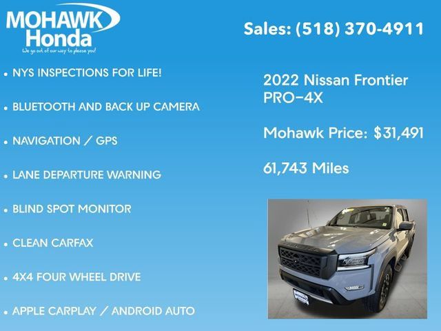 Used 2022 Nissan Frontier PRO-4X AWD/4WD image 7