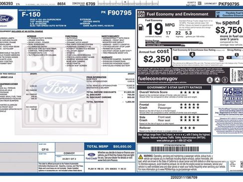 Used 2023 Ford F150 XL w/ XL Chrome Appearance Package AWD/4WD image 52