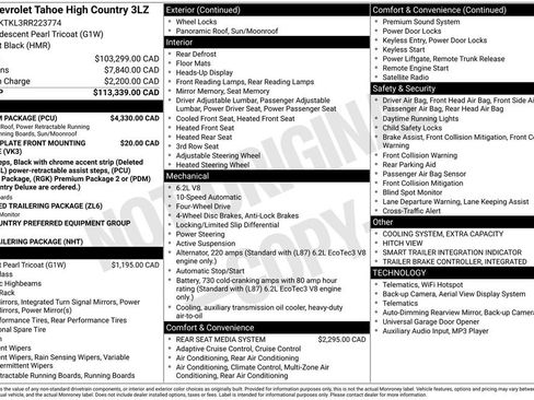 Used 2024 Chevrolet Tahoe High Country w/ Premium Package AWD/4WD image 9